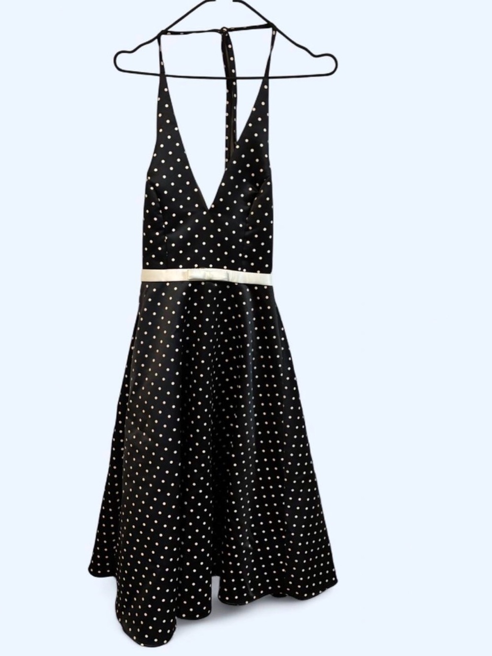 Gunne Sax Jessica McClintock Vintage Polka Dot Halter Dress - size 1/2